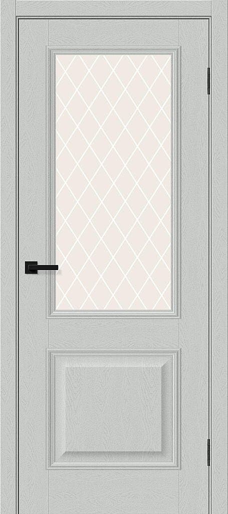 Классик-13 Grey Silkwood White Сrystal